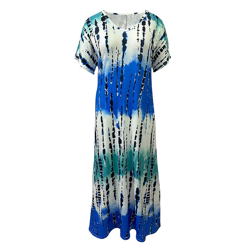 Summer Tie Dye Maxi Dress