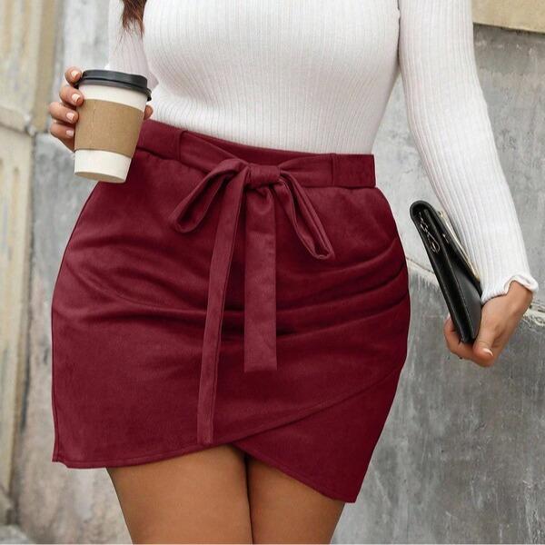 Solid Color Casual Design Bohemian Skirts