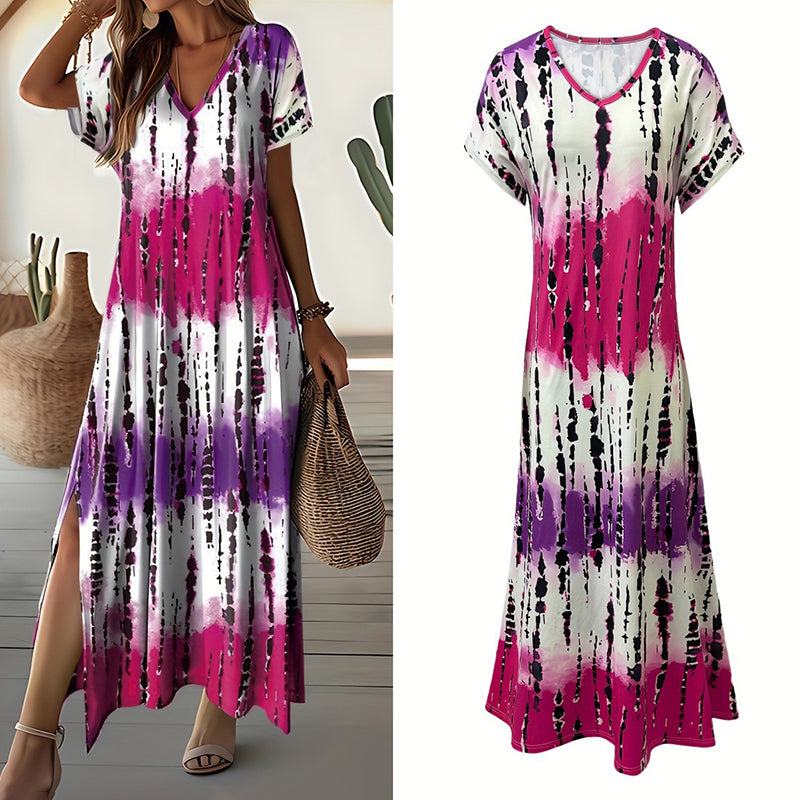 Summer Tie Dye Maxi Dress