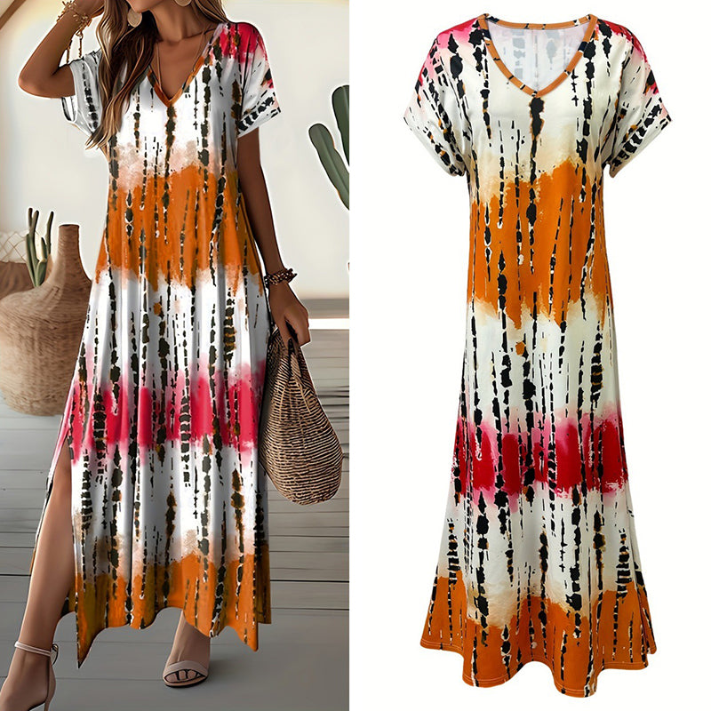 Summer Tie Dye Maxi Dress