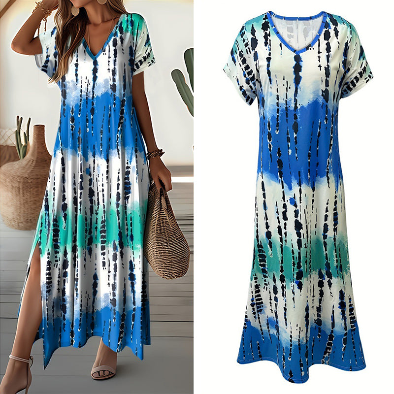Summer Tie Dye Maxi Dress