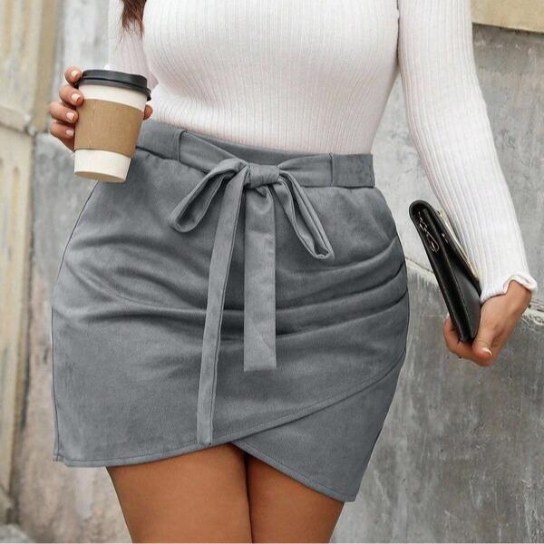 Solid Color Casual Design Bohemian Skirts