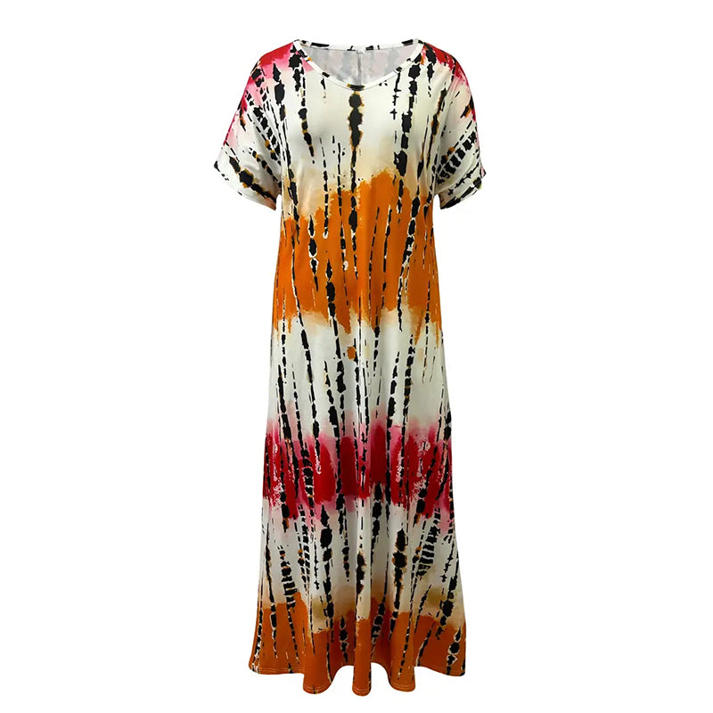 Summer Tie Dye Maxi Dress